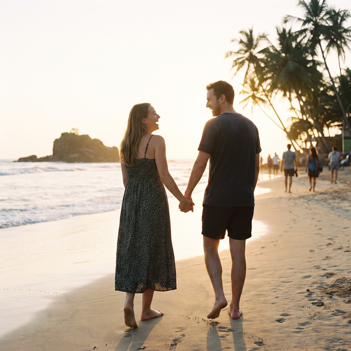 Sunset on Mirissa beach