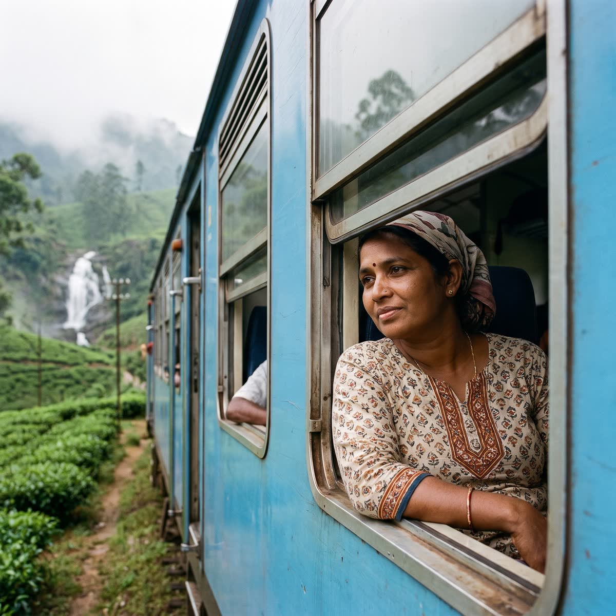 Priya on train